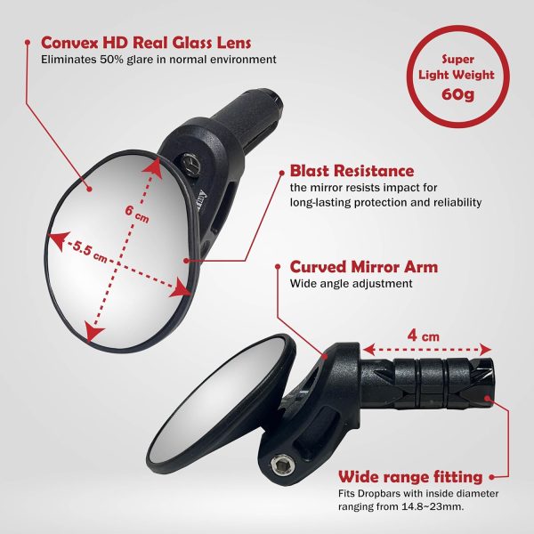 Rocket Drop Down Handlebar Mirror - Image 10