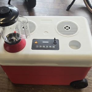 Electric Beach Cooler With Bluetooth Speakers And Portable Blender