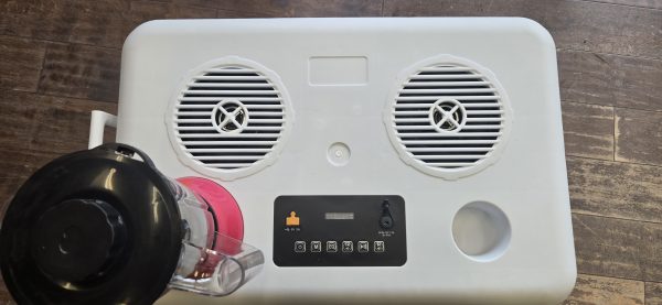 Electric Beach Cooler With Bluetooth Speakers And Portable Blender - Image 2